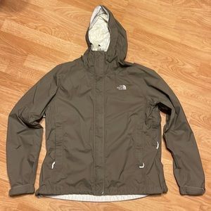 Women “the North Face” hooded jacket, size L